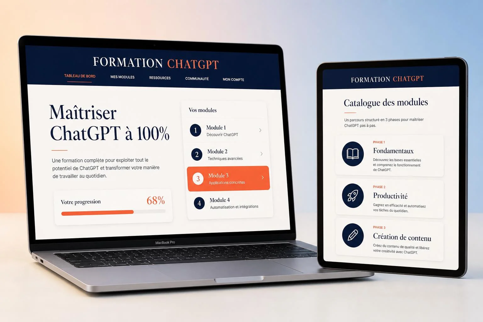 Formation ChatGPT en ligne en français pour débutants et professionnels
